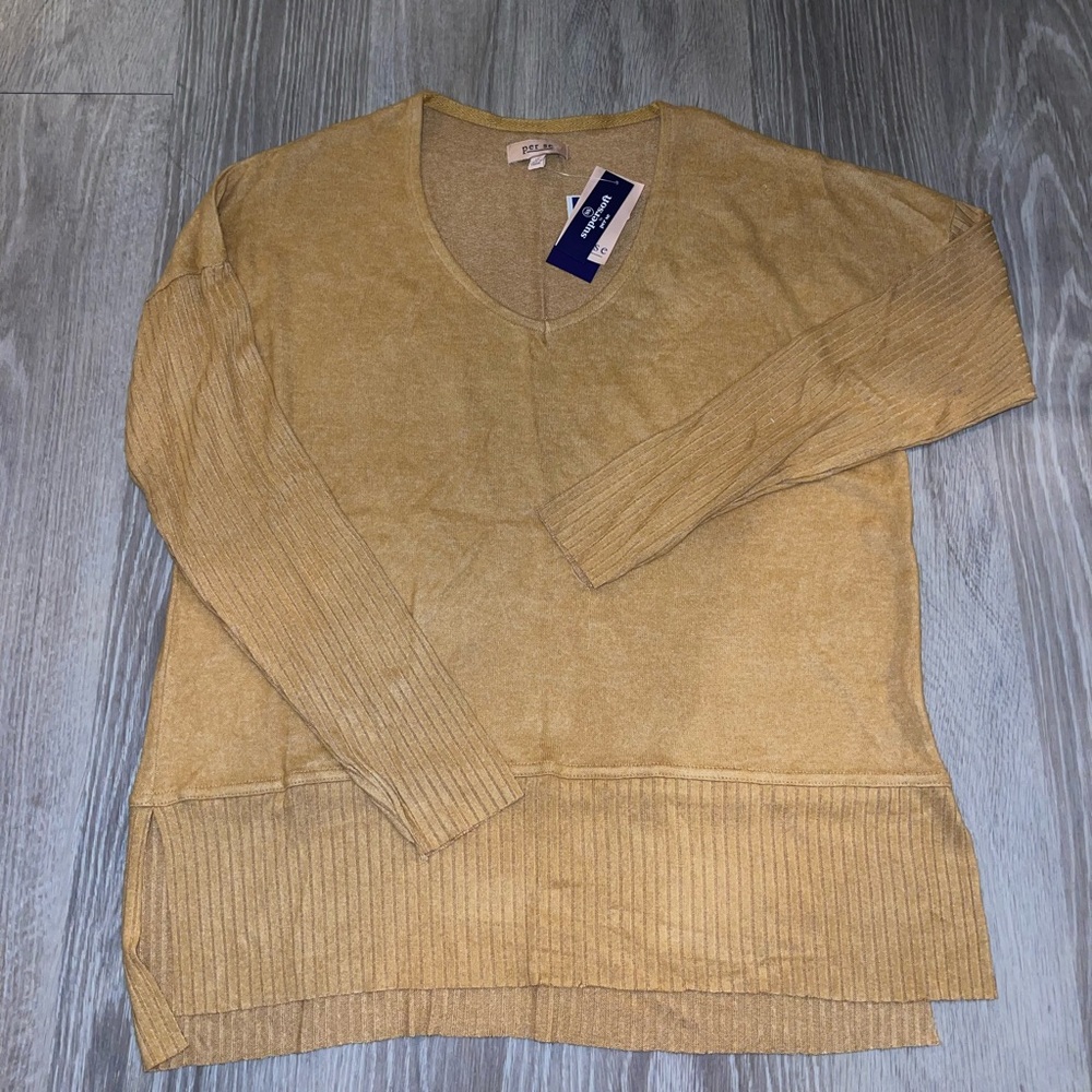 mustard color long sleeve - brand new with tags